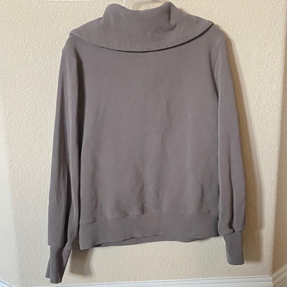 Varley Vine Pullover in Deep Charcoal Ottoman Ribbed Fabric Size M - Picture 8 of 11